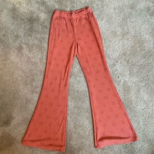 Bella Canvas Kids Flared Bottoms in Coral